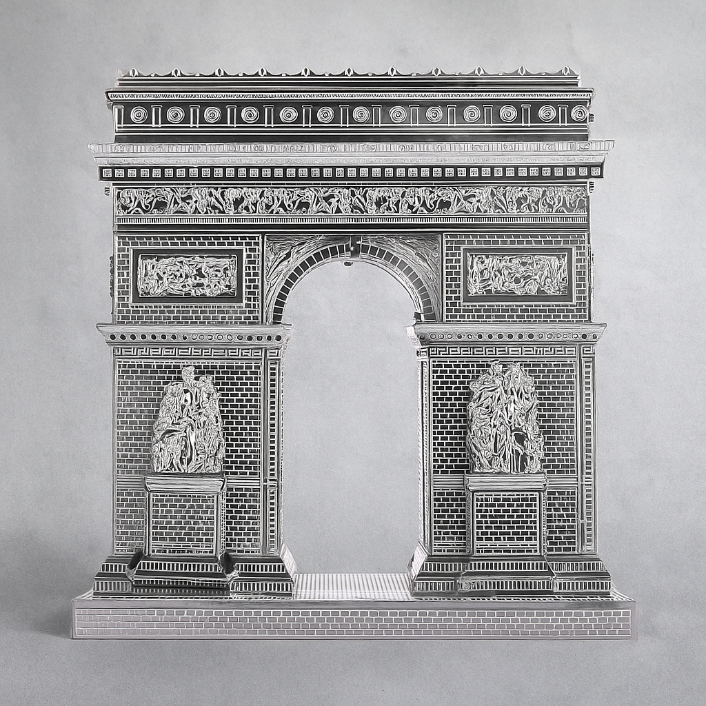 Puzzle 3D Arc de Triomphe argent