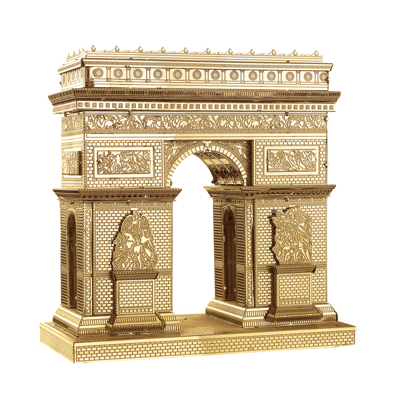 Puzzle 3D en métal Arc de Triomphe doré