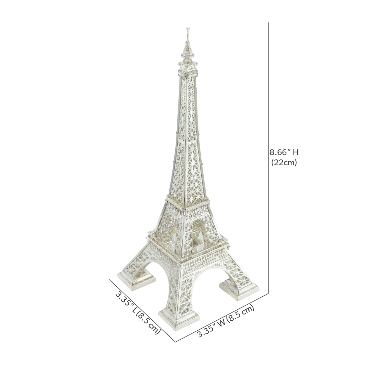 Puzzle 3D tour Eiffel argentée