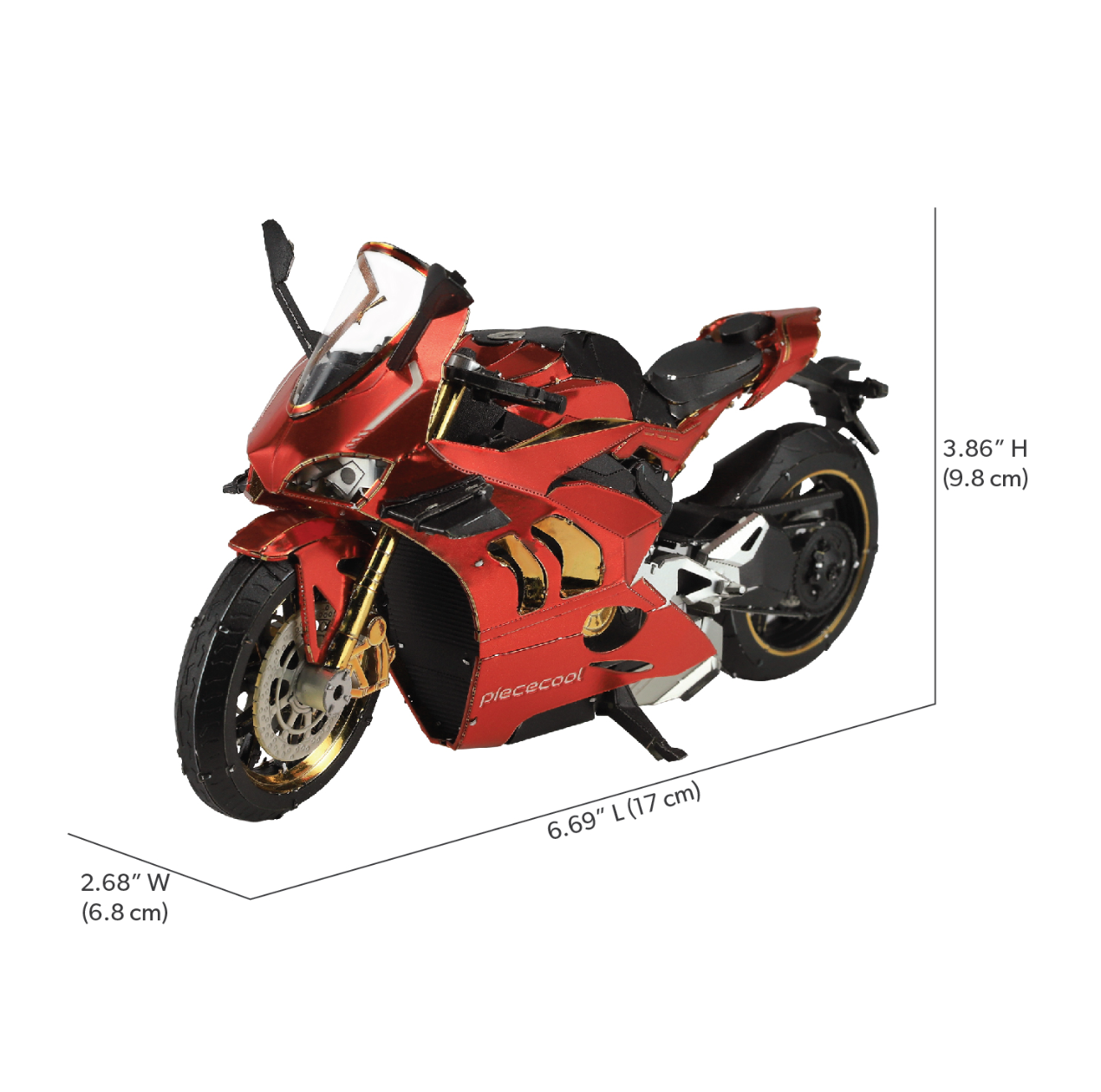 Puzzle 3D en métal Moto