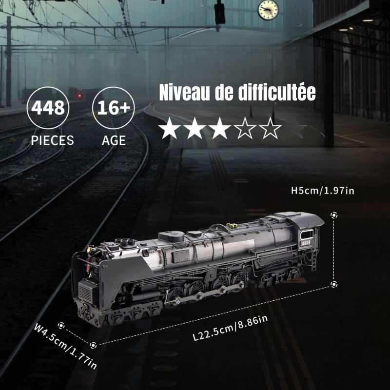 Puzzle 3D en métal Locomotive S-2