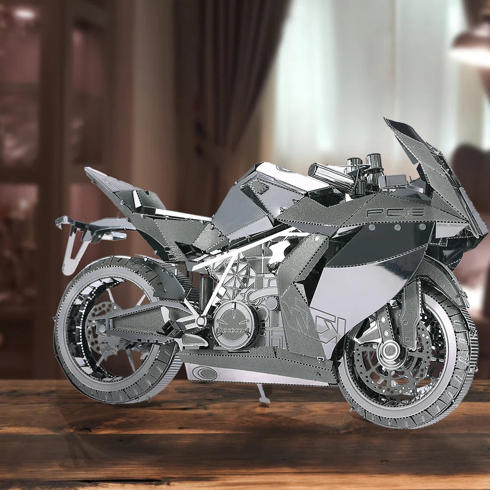 Puzzle 3D en métal Moto de course