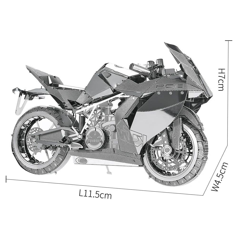 Puzzle 3D en métal Moto de course