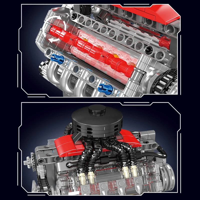 Jeux de construction adulte moteur v8
