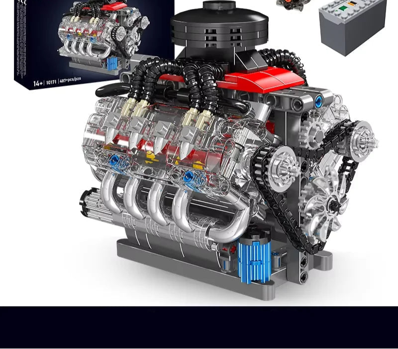 Jeux de construction adulte moteur v8