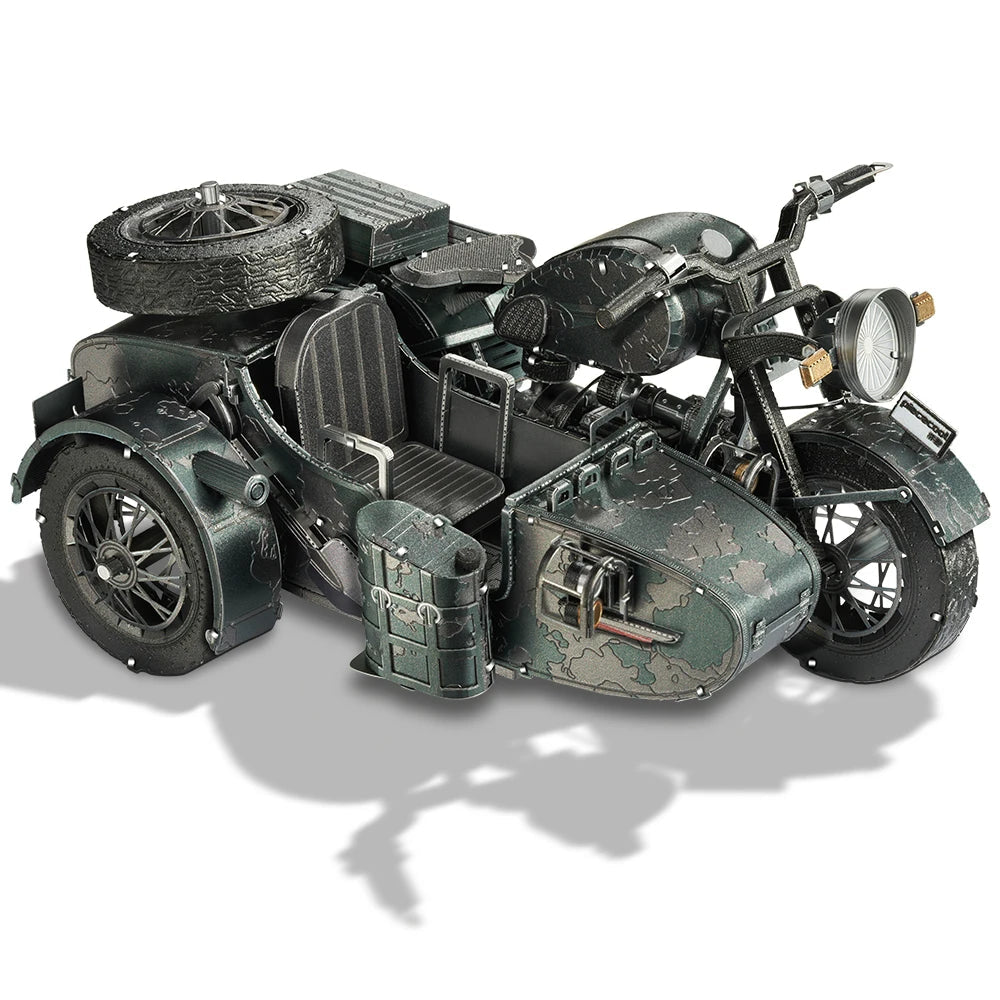 Puzzle 3D en métal moto militaire