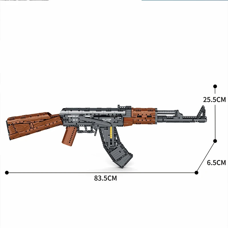 Jeu de construction - Réplique AK47 en blocs