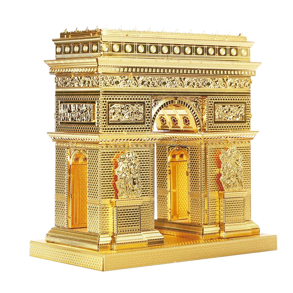 Puzzle 3D en métal Arc de Triomphe doré