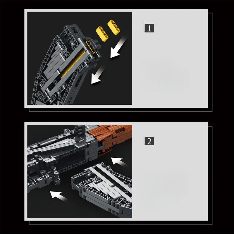 Jeu de construction - Réplique AK47 en blocs