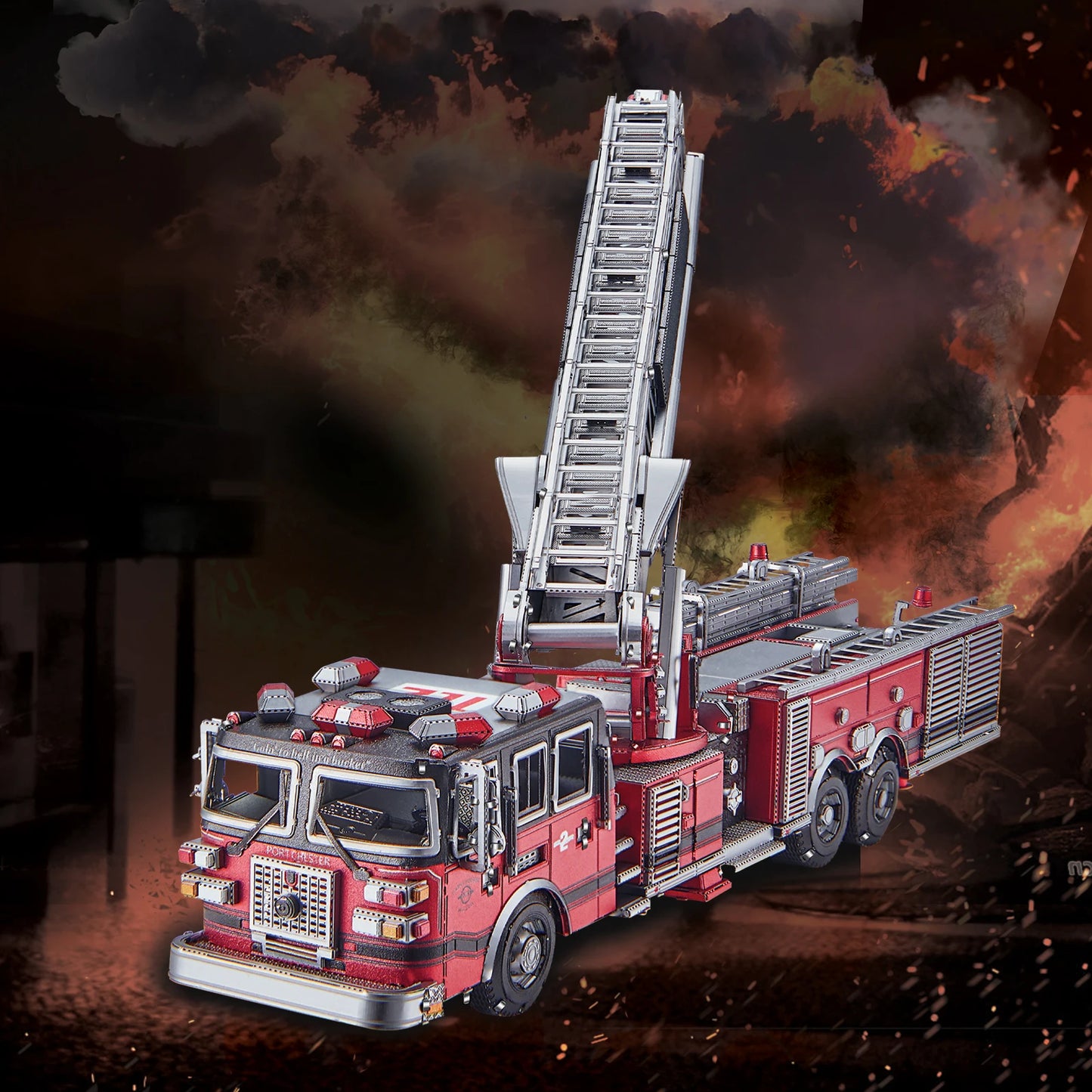 Puzzle 3D en métal Camion de pompier