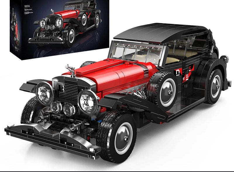 Jeu de construction voiture vintage rouge - 1308 pièces