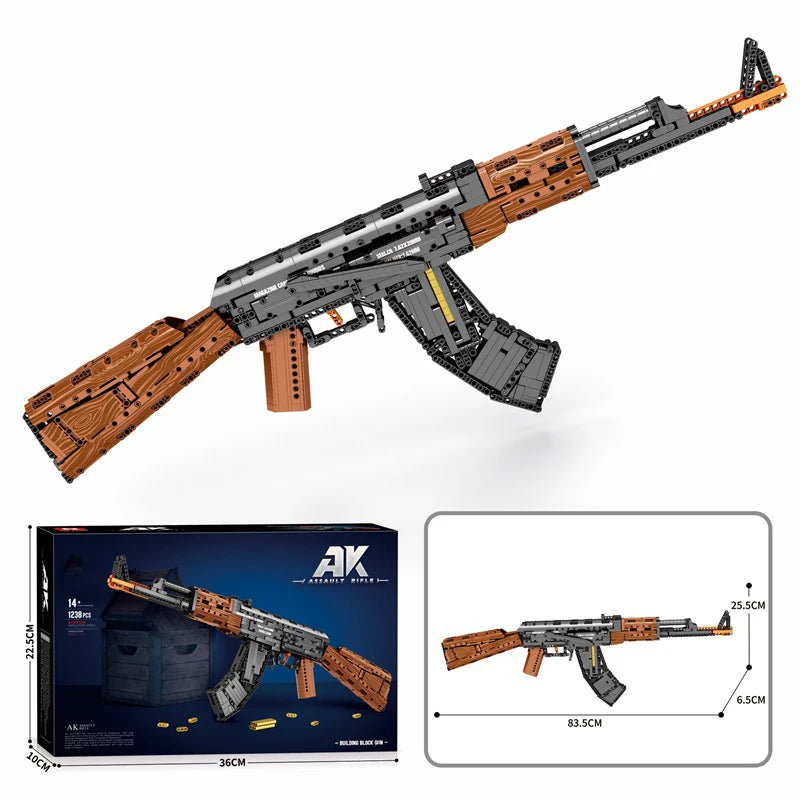 Jeu de construction - Réplique AK47 en blocs