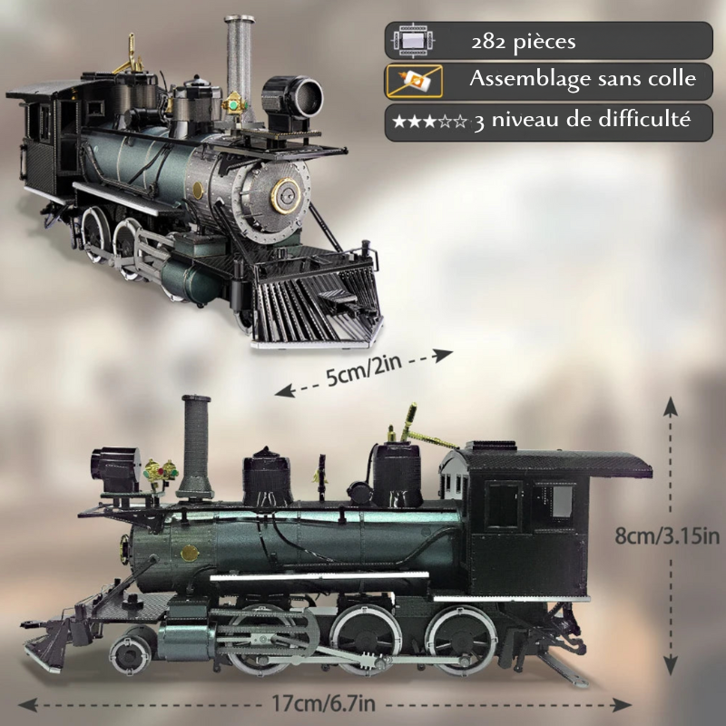 Puzzle 3D en métal Locomotive