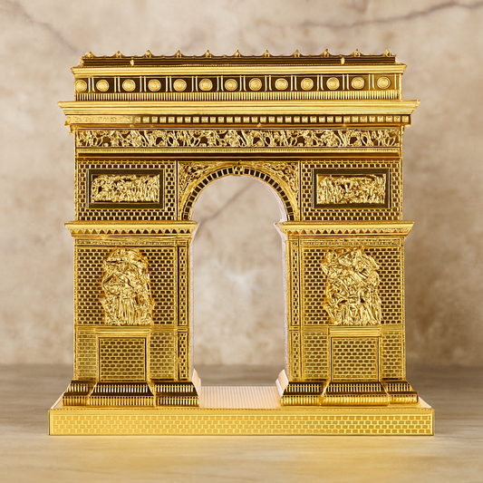 Puzzle 3D en métal Arc de Triomphe doré