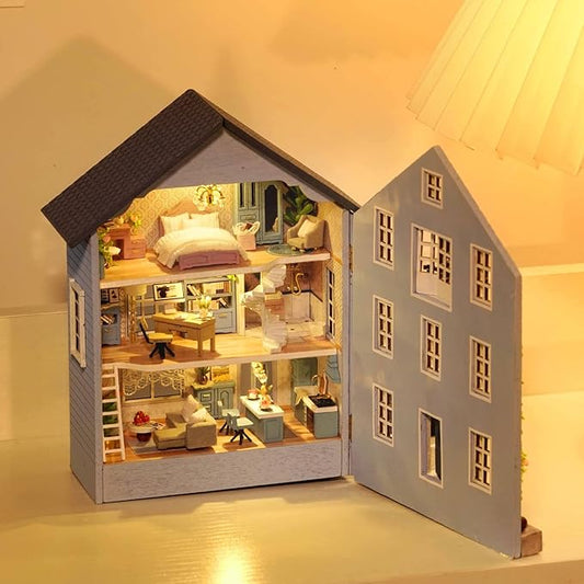Maison miniature - La maison bleue