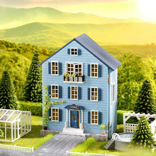 Maison miniature - La maison bleue