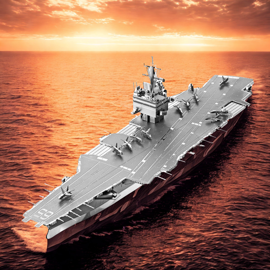 Maquette bateau à construire Porte-avions CVN 65