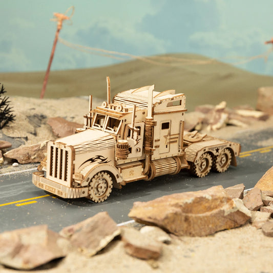 Puzzle 3d bois - camion poids lourd américain