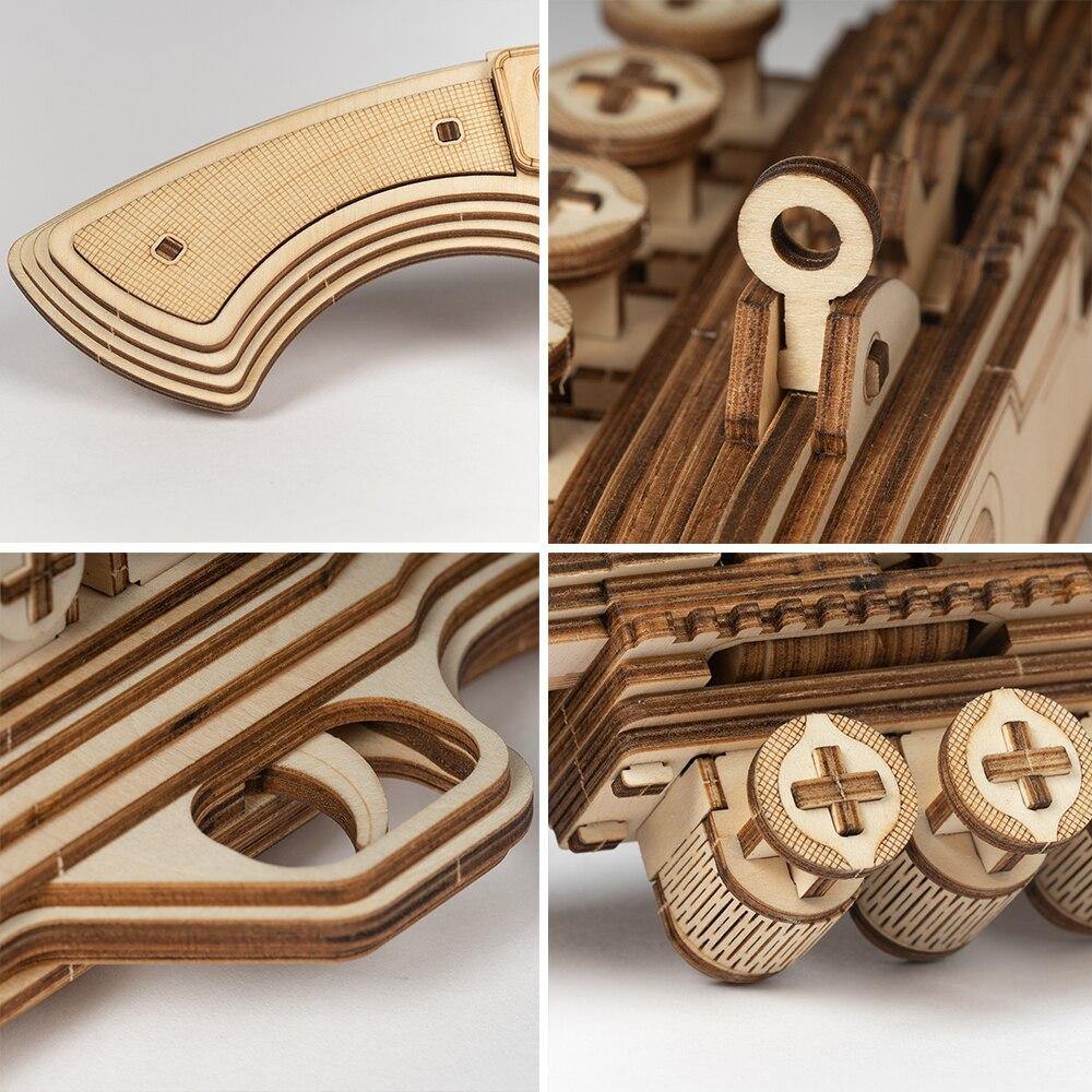 Puzzle 3D bois fusil à pompe