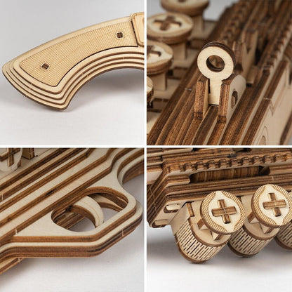 Puzzle 3D bois fusil à pompe
