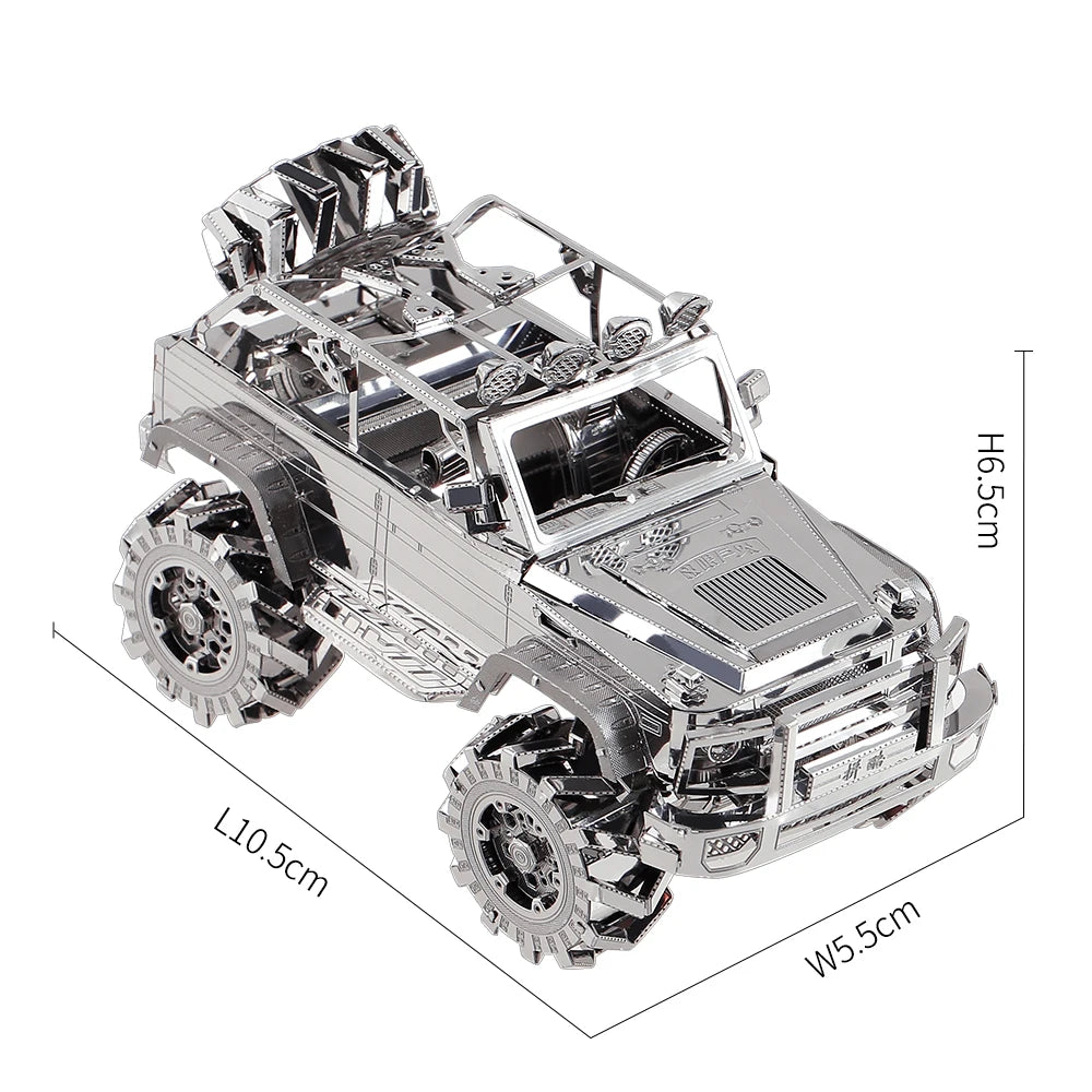 Puzzle 3d voiture tout terrain en métal