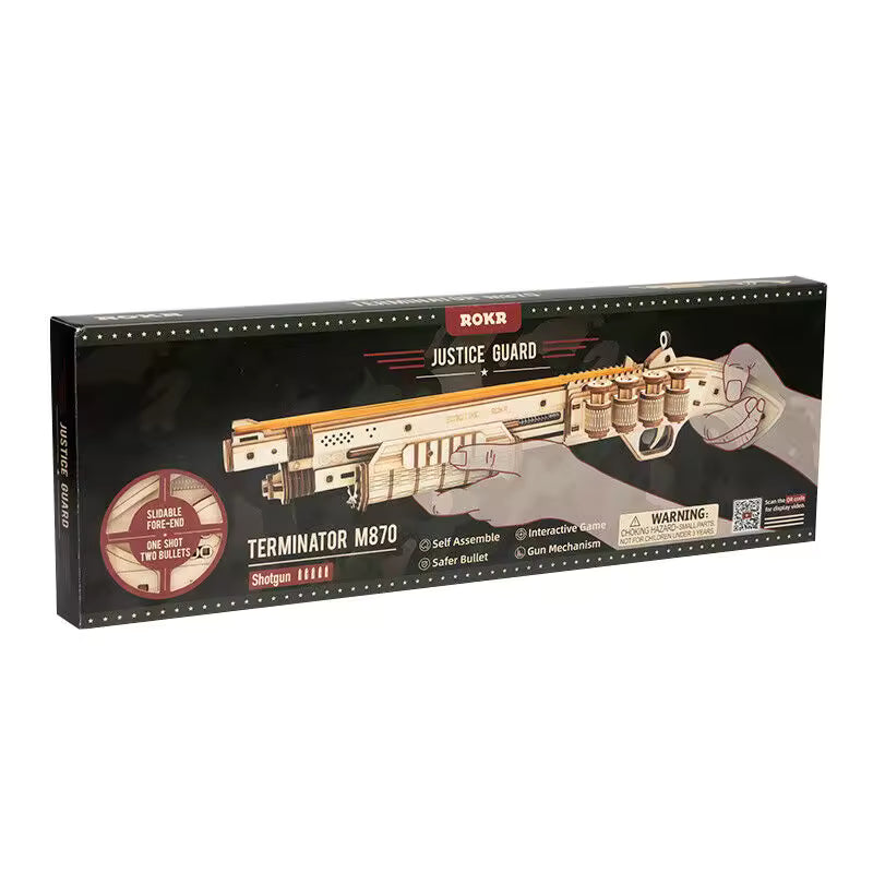 Puzzle 3D bois fusil à pompe