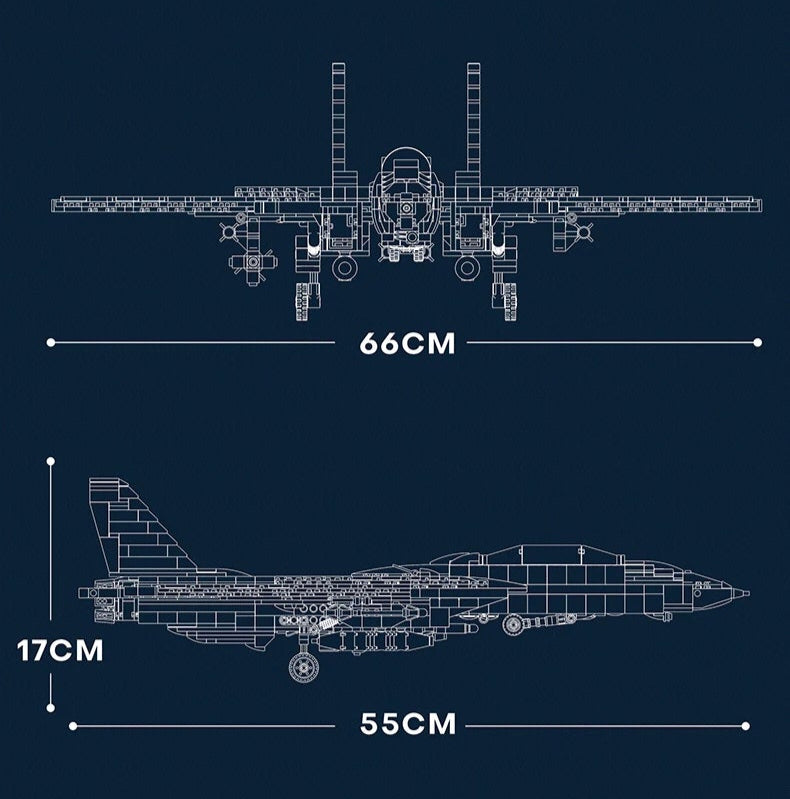 Jeux de construction Adulte - Avion de chasse à assembler