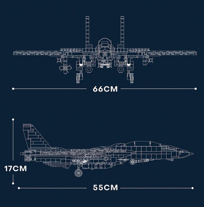 Jeux de construction Adulte - Avion de chasse à assembler