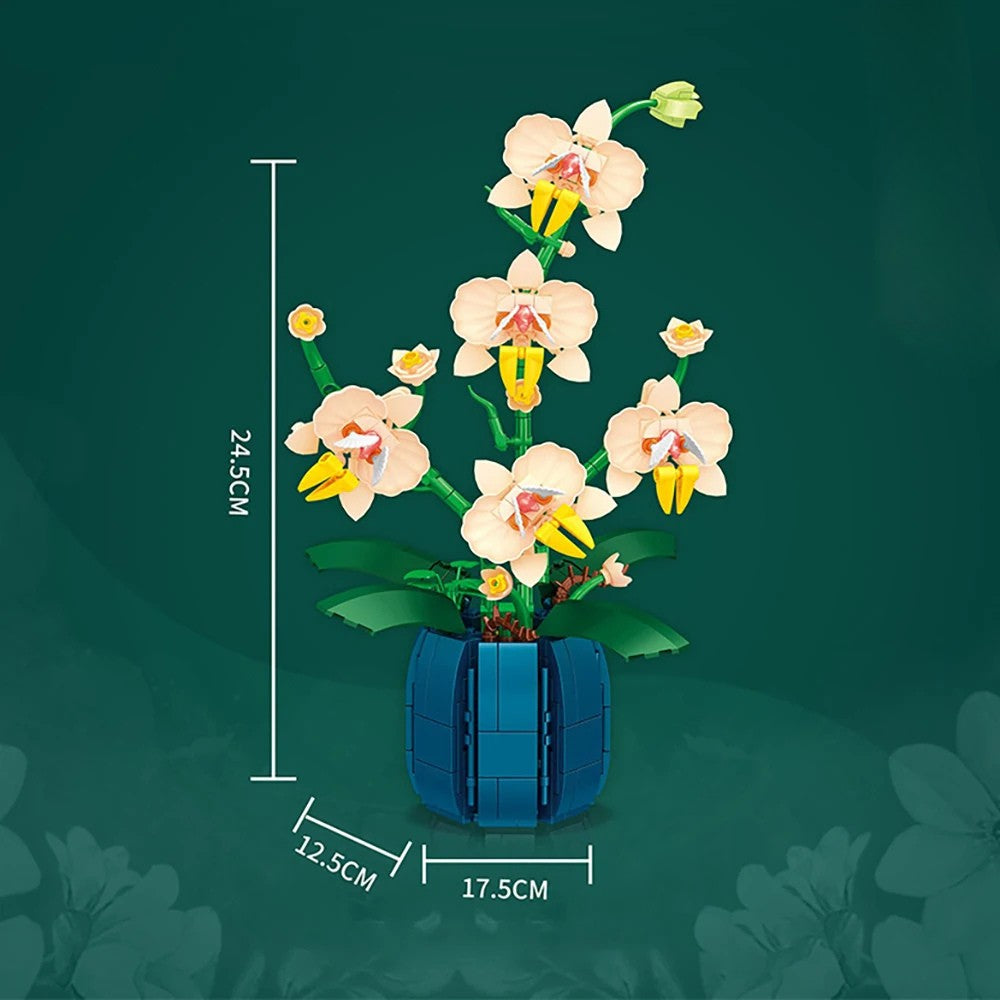 Jeu de construction orchidée – 606 pièces