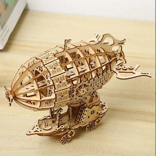 Puzzle 3d bois ballon dirigeable