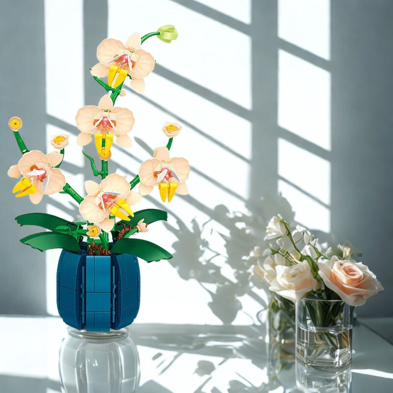 Jeu de construction orchidée – 606 pièces