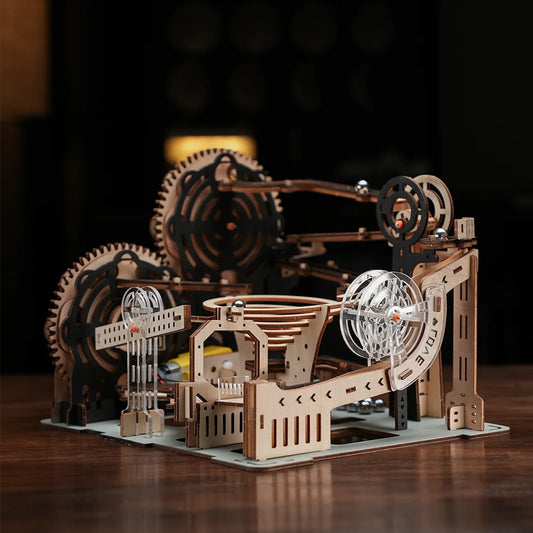 Puzzle 3D en bois mécanique à billes