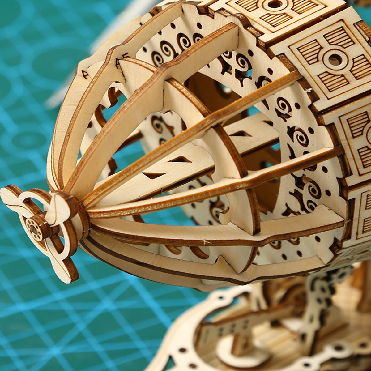 Puzzle 3d bois ballon dirigeable