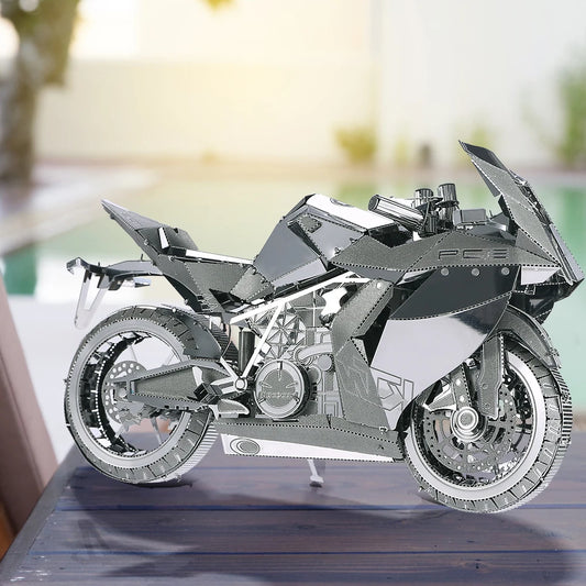 Puzzle 3D en métal Moto de course