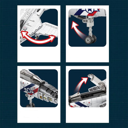 Jeux de construction Adulte - Avion de chasse à assembler