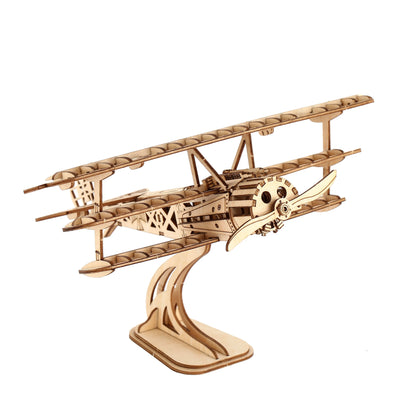 Puzzle 3d bois avion a hélice