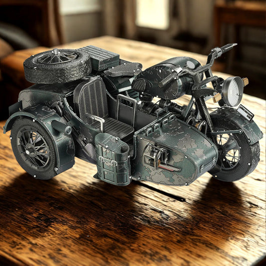 Puzzle 3D en métal moto militaire