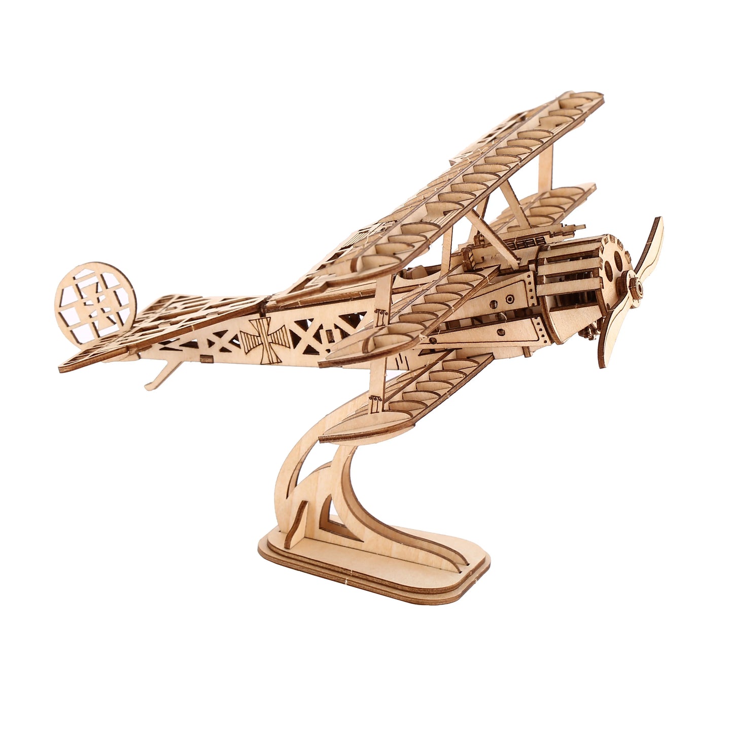Puzzle 3d bois avion a hélice