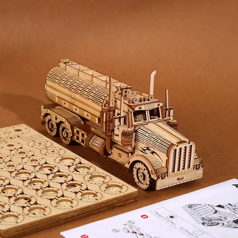 Puzzle 3D Bois Camion poids lourd
