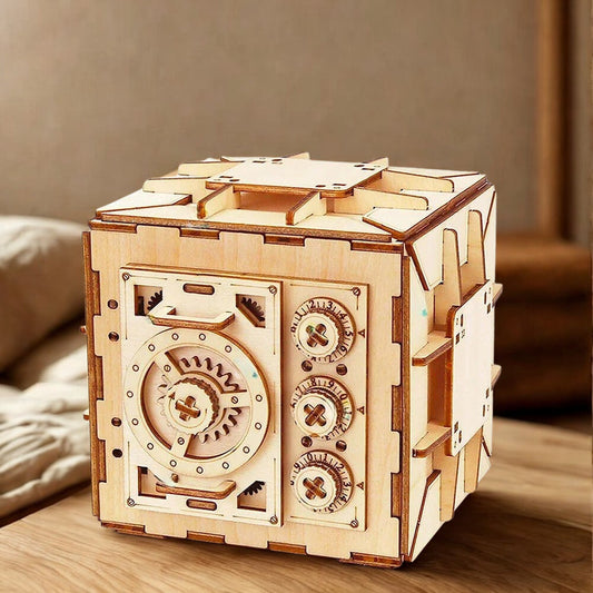 Puzzle 3d bois boite à trésor
