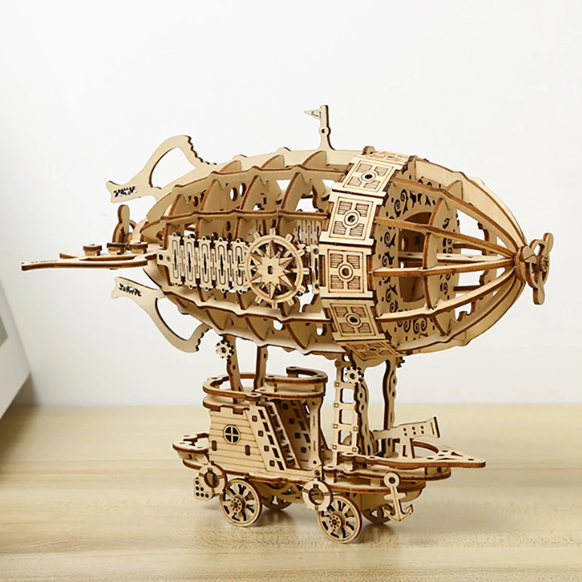 Puzzle 3d bois ballon dirigeable