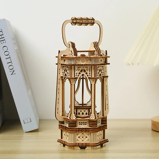 Puzzle 3d bois - Lanterne vintage
