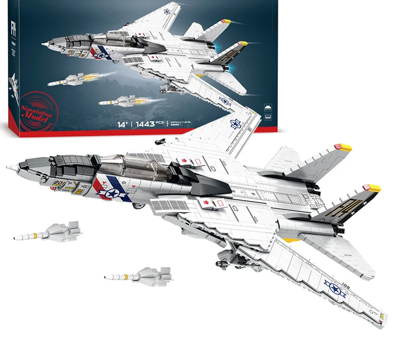 Jeux de construction Adulte - Avion de chasse à assembler