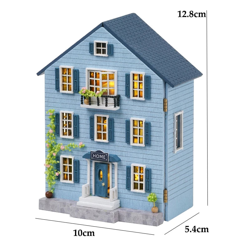 Maison miniature - La maison bleue