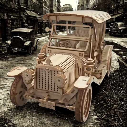 Puzzle 3d bois Voiture Mythique ancienne